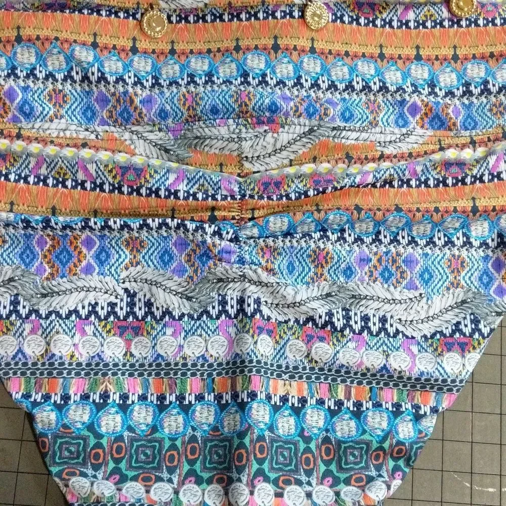 NWT Sunseeker bikini bottom geometric medallion 2192020 midrise size 6/US